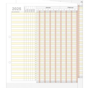 Holyplan 2025 gefaltet - Personalurlaubsplaner