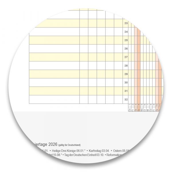 Holyplan 2026 - Kalender – Bild 5