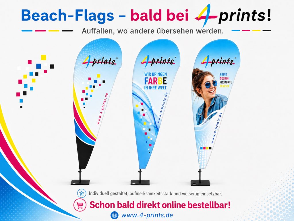 Beach Flags in Drop oder Surf Style