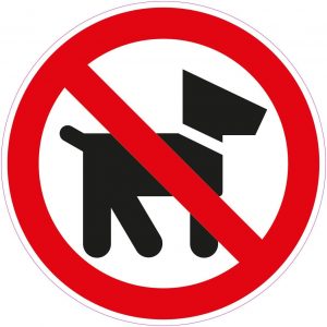 Hunde nicht erlaubt