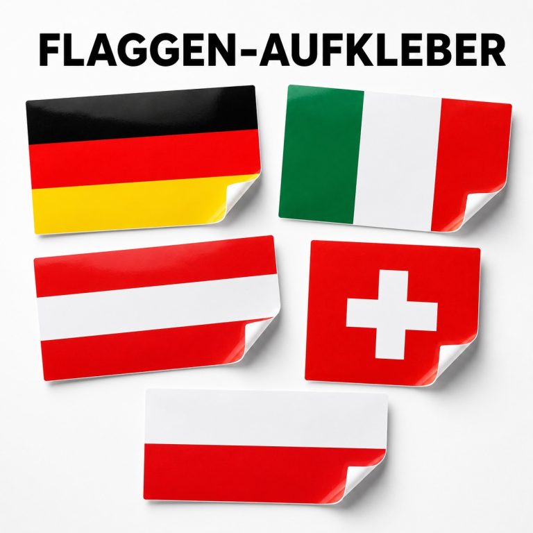 Flaggen-Aufkleber bei 4-prints