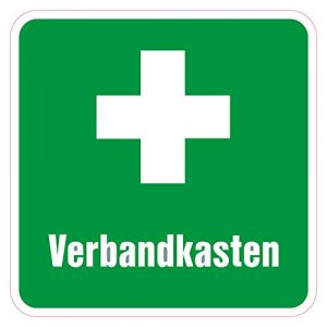 Verbandkasten - Aufkleber 10 cm grün