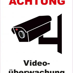 Aufkleber Videoüberwachung