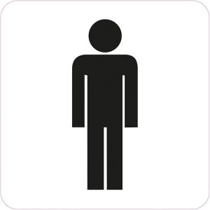 WC - Toilette Aufkleber Sticker 10 cm